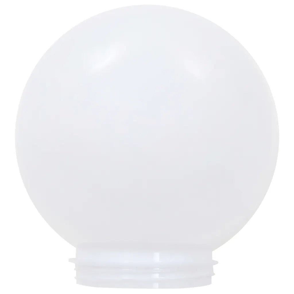 Set di 4 lampade solari sferiche decorative da giardino 15 cm stile moderno atmosfera accogliente in PP bianco 02_0045896