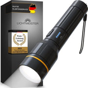 Lanterna da tasca con LED 2000 lumen - batteria ricaricabile 5000 mAh