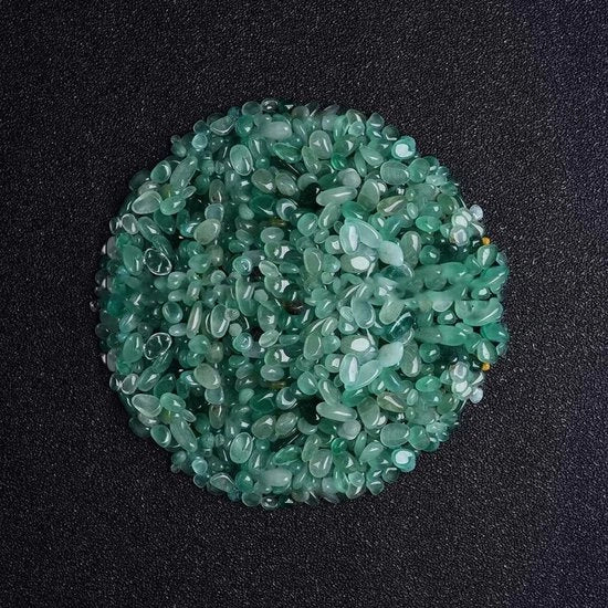 Pietre decorative 3-5 mm - Piccole lastre di cristallo - Granulato decorativo - Per artigianato/aquario - 100 g - Cristallo bianco - Pietre decorative