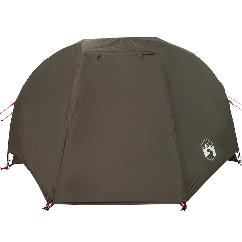 Tenda da Pesca per 3 Persone Marrone Impermeabile