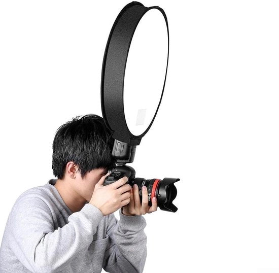 Sofisticata Box di Luce Professionale - Box Soft Ronde - Diffusore - 40cm - Adatta per Fotocamera - Migliora la Tua Fotografia