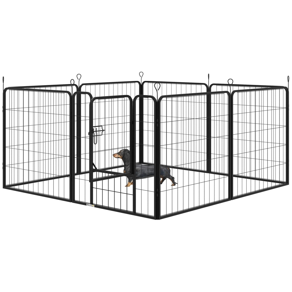 Recinto per Animali Modulabile ¨C Minimal ¨C Nero 80x80 cm