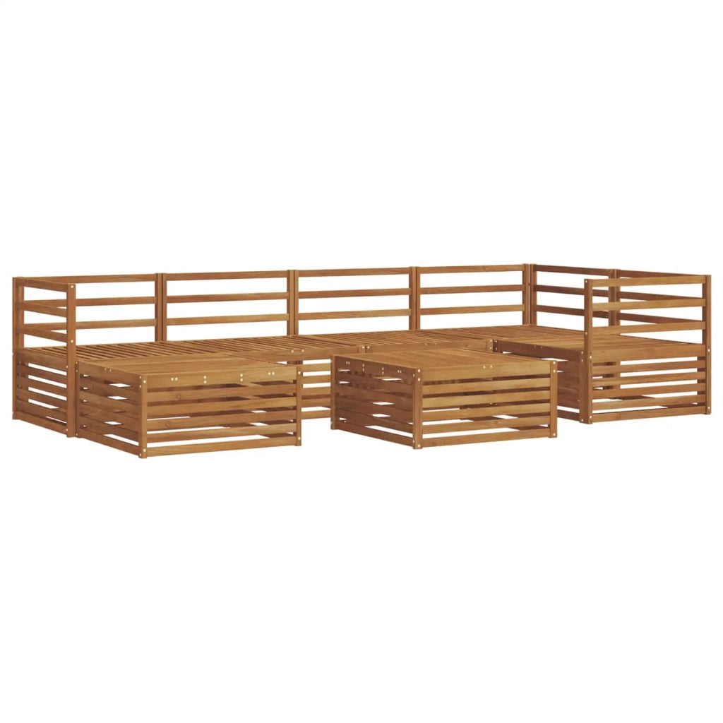 Set di divani da esterno 7 pcs Naturale 3373759