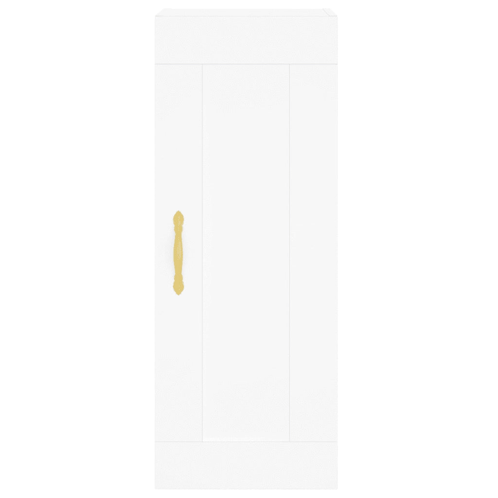 Credenza | Madia | Buffet da pranzo | Armadio da pranzo Bianca 34,5x34x180 cm in Legno Multistrato