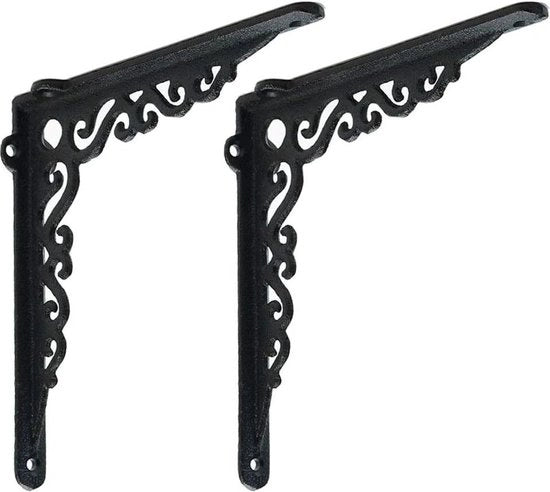 Plankbeugels in acciaio inossidabile a 90 gradi - Set da 2 - 185 cm