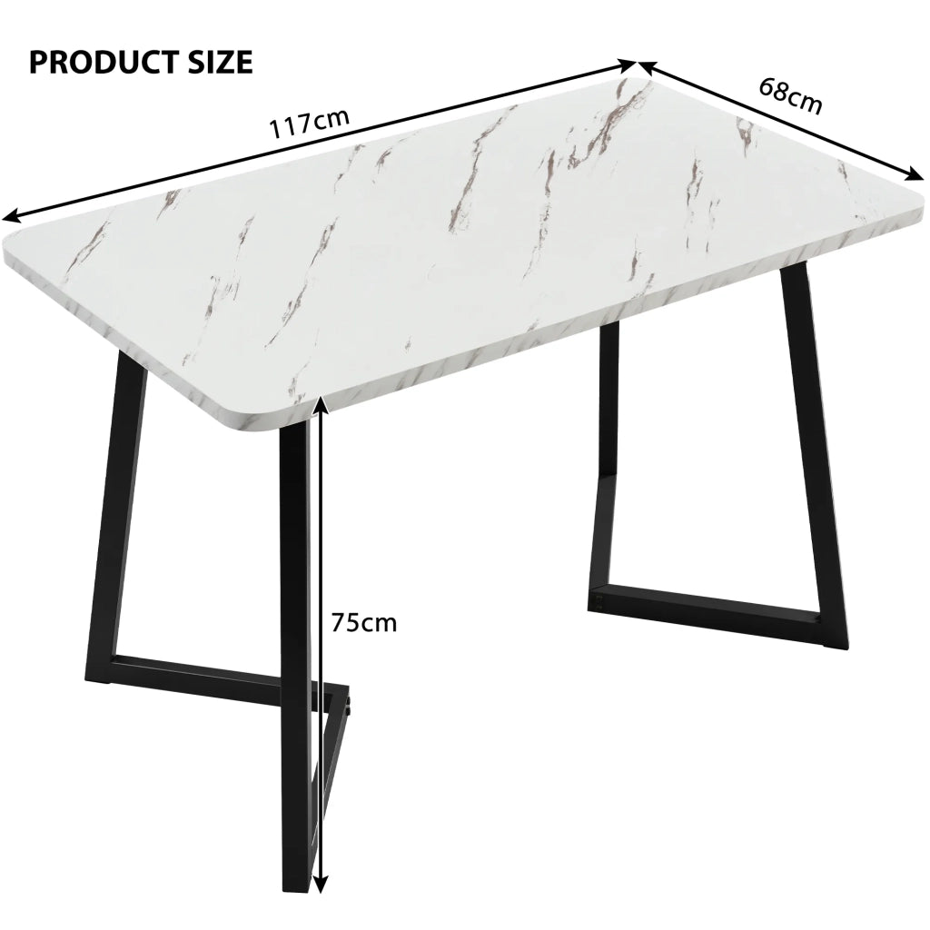 Set tavolo da pranzo rettangolare 117x68 cm con 4 sedie, velluto beige motivo diamante, gambe nere regolabili