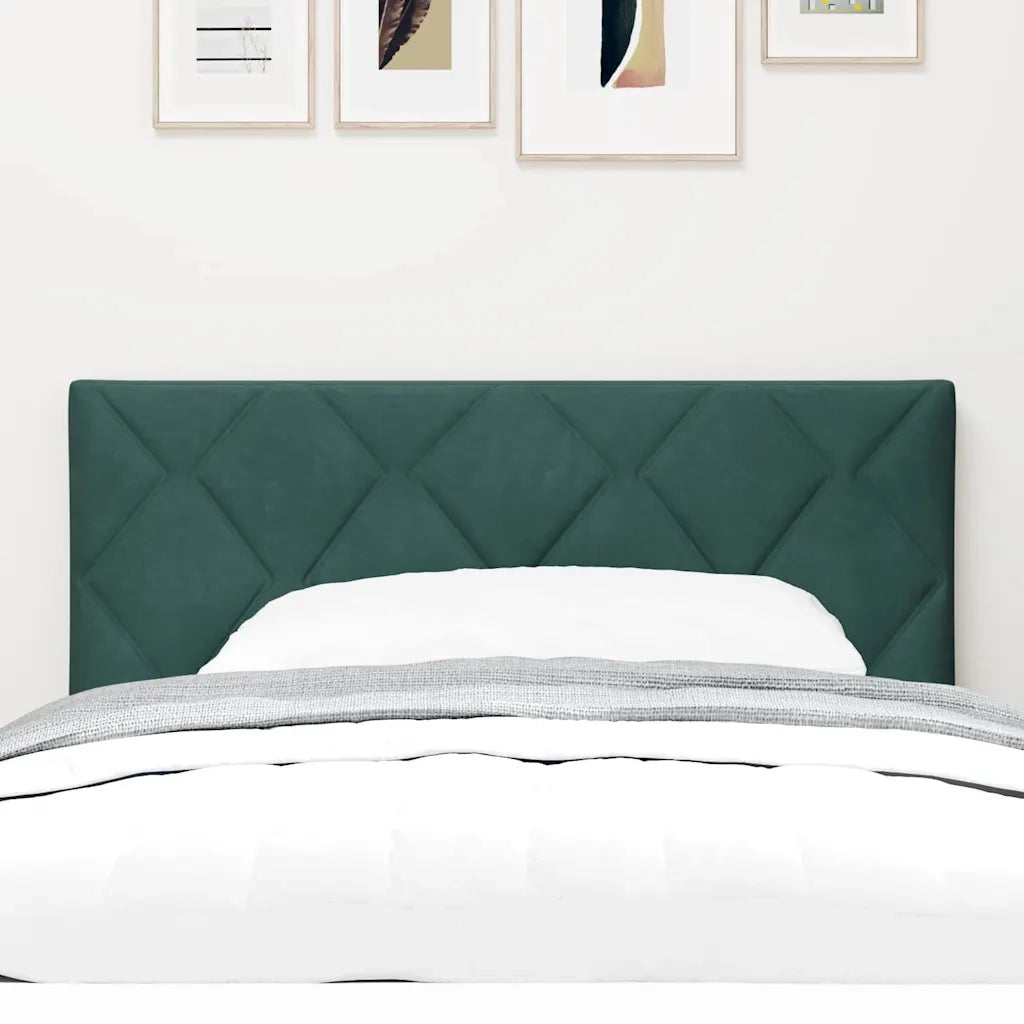 Testiera | Testata LED Verde Scuro 90 cm Velluto
