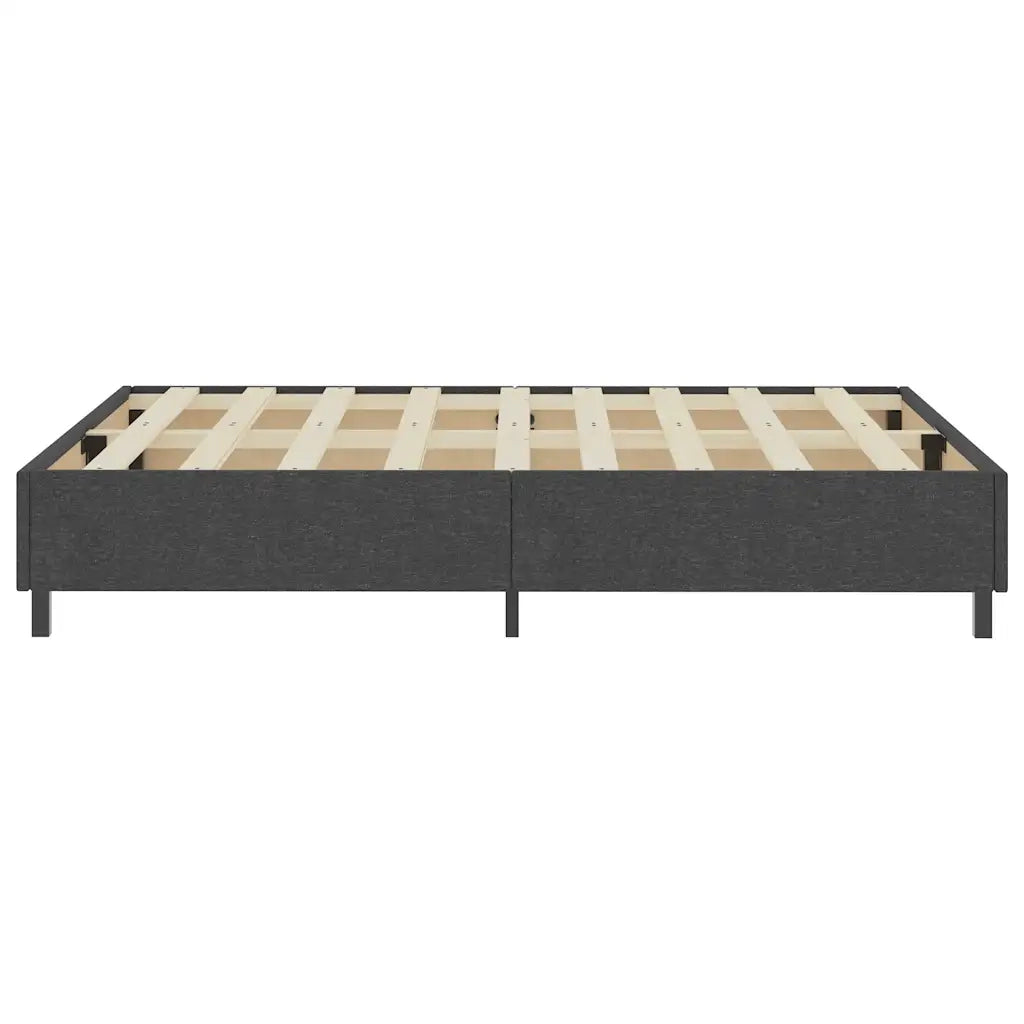 Letto a Molle Grigio in Tessuto 160x200 cm