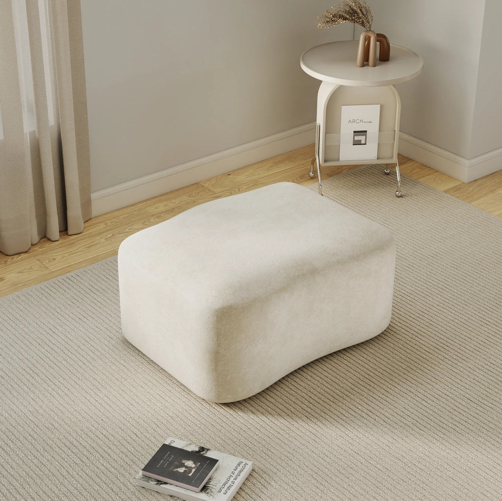 Divano modulare in velluto beige