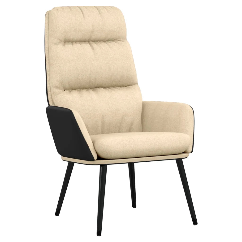 Sedia Relax Crema in Tessuto