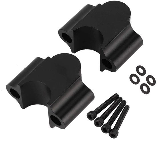 Altezza Sterzo Universale 30 mm - Materiale Aluminium - Stuzzo Sterzo - Adatto per 7/8'' (22 mm) - Nero - Altezza Sterzo