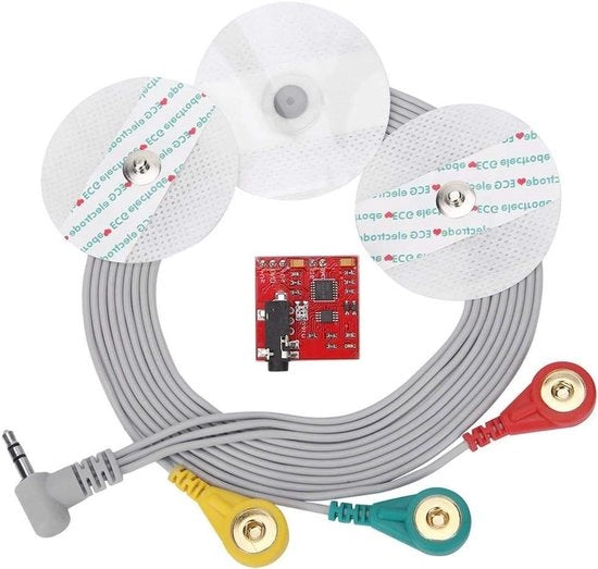 Sistema di Analisi dei Segnali Muscolari con Sensore EMG e Cavo di Connessione EMG + Pads di Testa per Vacuometro per la Misurazione e il Monitoraggio dell'Attività Muscolare
