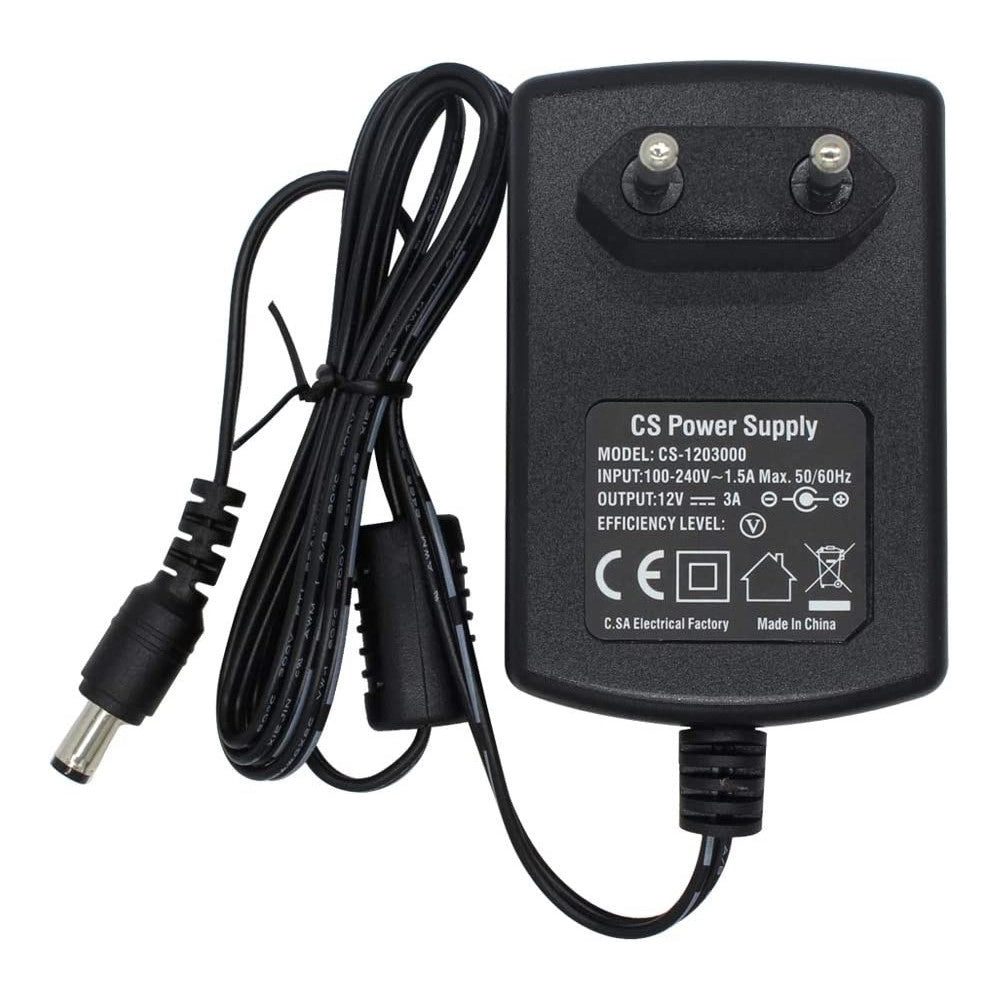 Trade Shop - Alimentatore Universale Stabilizzato Adattatore Alimentazione Ac/dc 12v 3a Q-12v -