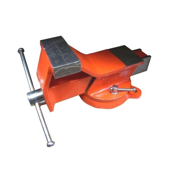 ALTE 8033266045012 Morsa in Acciaio Girevole 80 mm Base Girevole Fissaggio Superiore Ganasce Fisse colore Acciaio