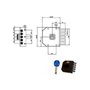 Serratura Sic.Semplice Sx Pompa Jm421 Moia