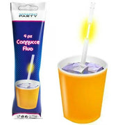 Trade Shop - Kit 24 Pezzi Cannucce Luminose Starlight Party Fluo Concerti Feste Fluorescenti -