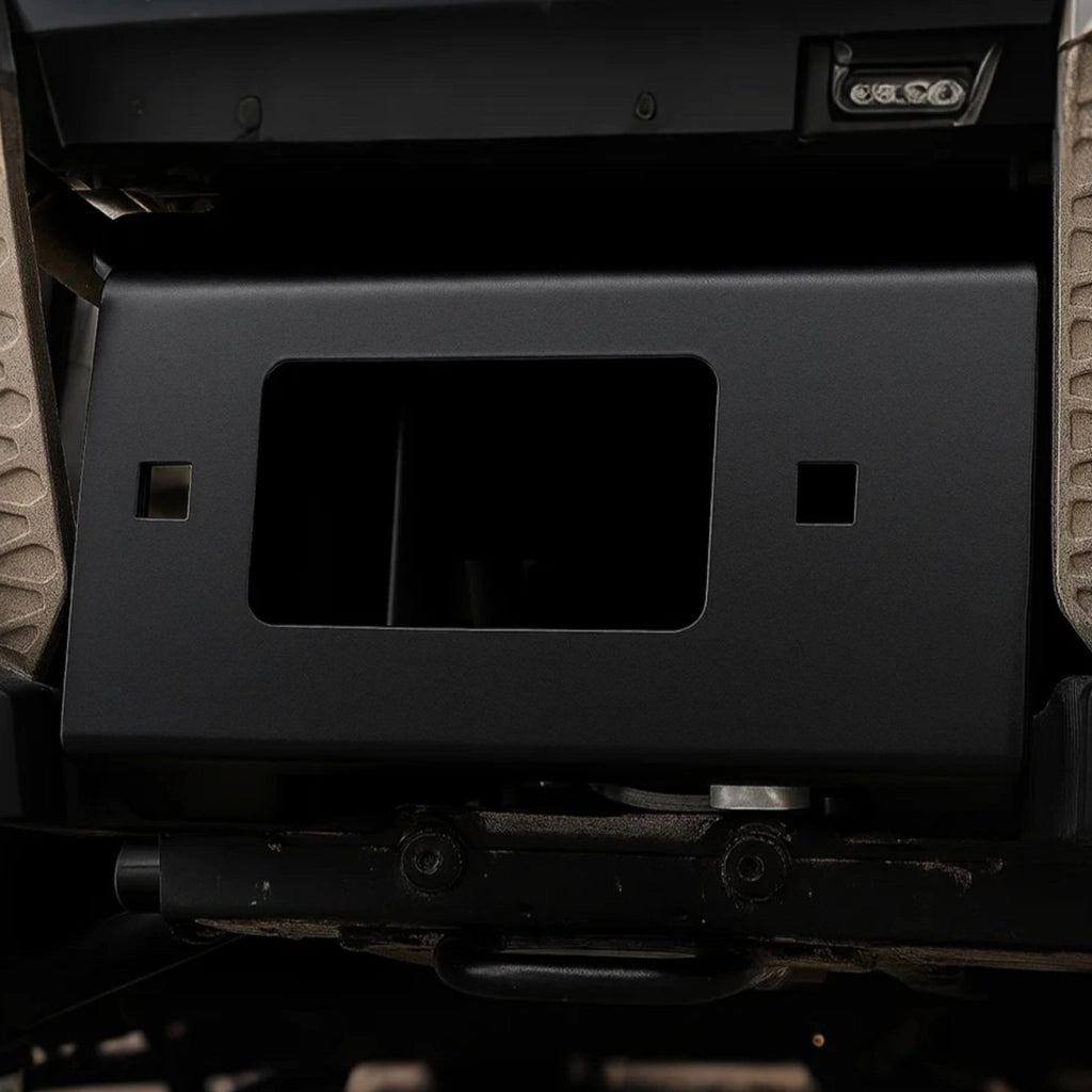 Supporto per Verricello 907-1633 kg per Polaris Sportsman in Acciaio Q235 Nero, Piastra di Fissaggio Robusta e Facile da Montare