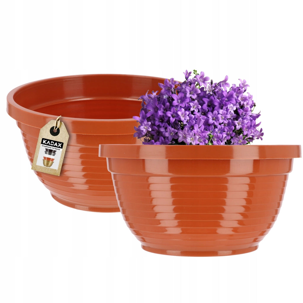 Vaso da fiori KADAX per cimitero, in plastica, per lapidi, con crisantemi, 22 cm.