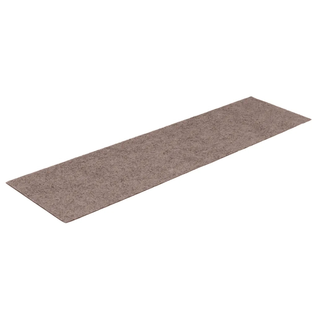 Tappetini per scale autoadesivi 15 pz | Gradini per Scale 76x20 cm marrone chiaro rettangolari