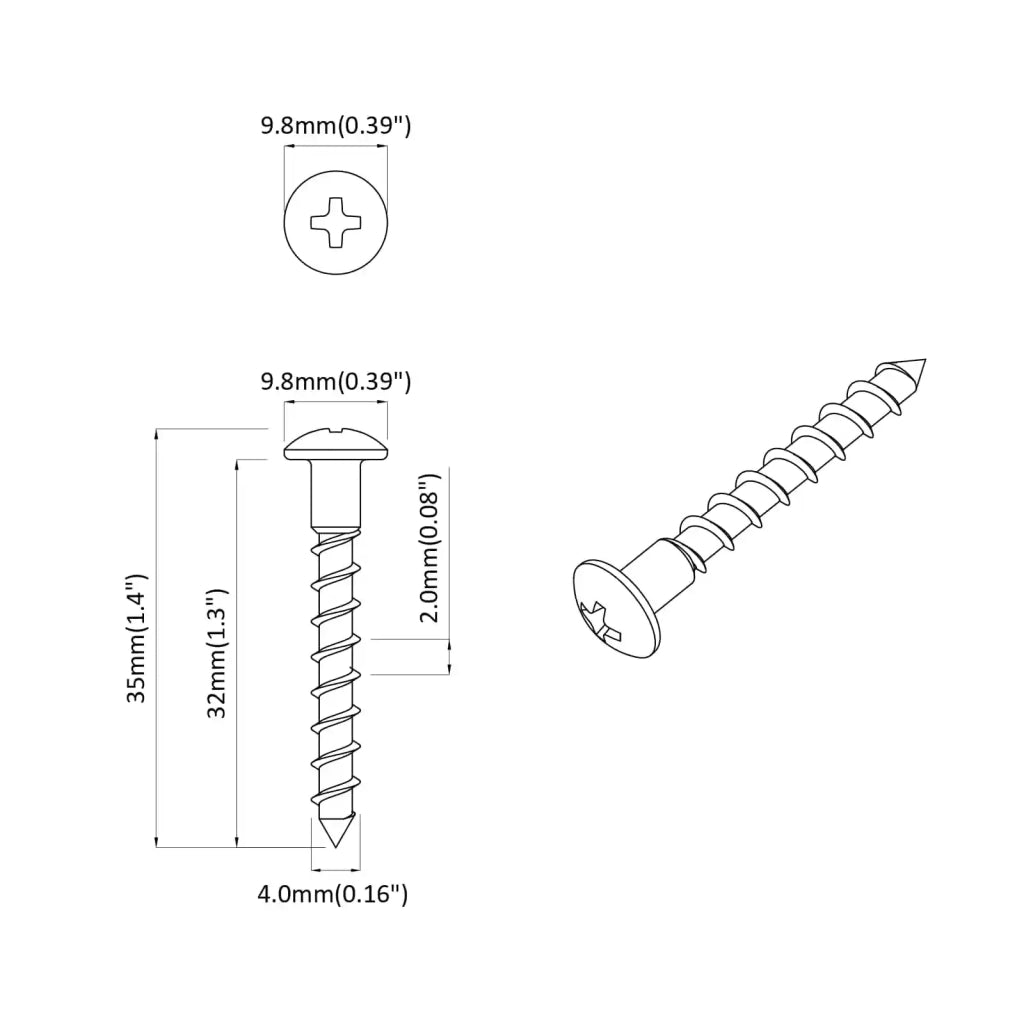 Vite 7792 pz Argento 9,8 x 35 mm Ferro CFW8284517