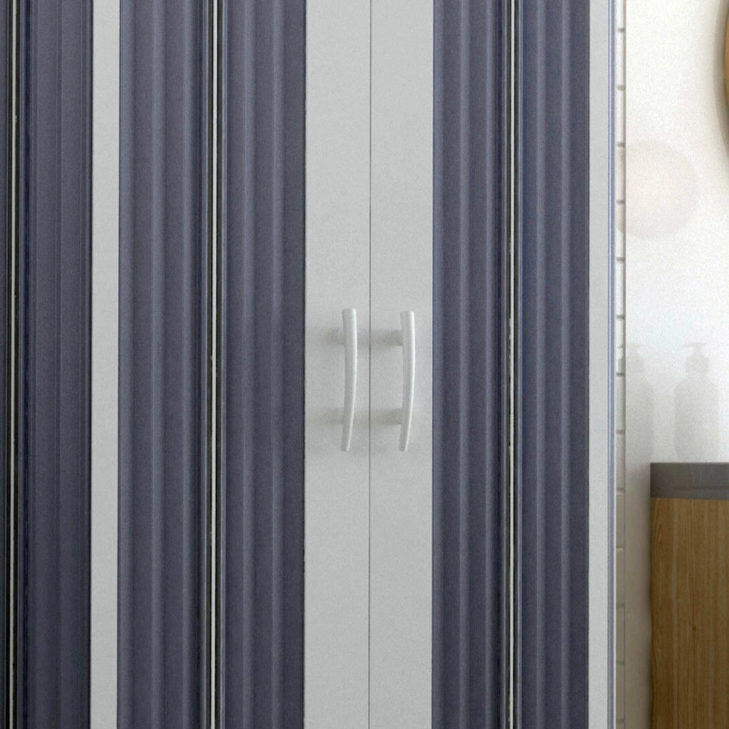 Box Doccia a 3 Lati in PVC 100x100x100CM H185 a soffietto con Apertura Centrale colore Bianco mod. Flex