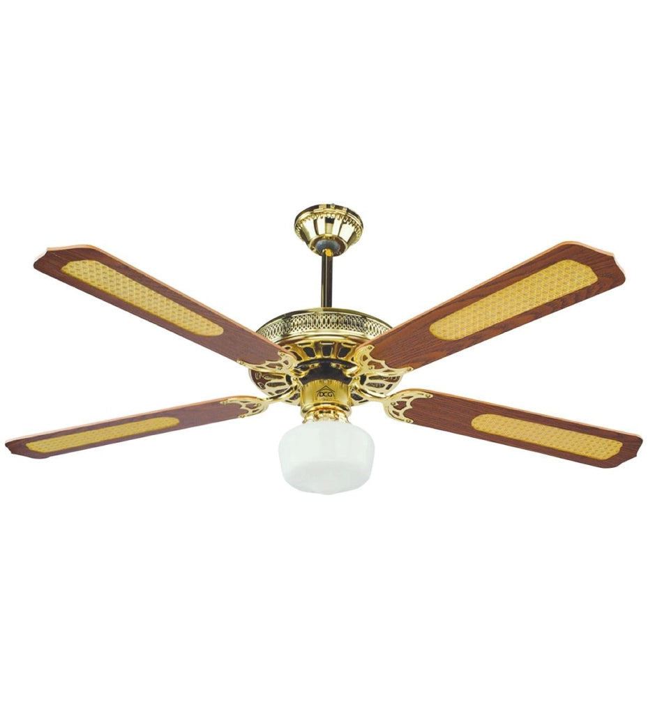 Ventilatore da Soffitto con Luce Gold Ø 130 cm