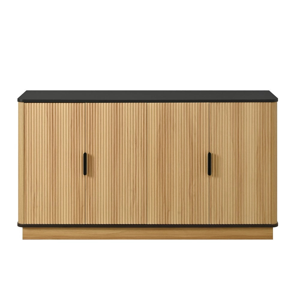 Credenza 4 Ante con Ripiani ¨C MINIMAL ¨C Legno, Multiuso, Stoccaggio