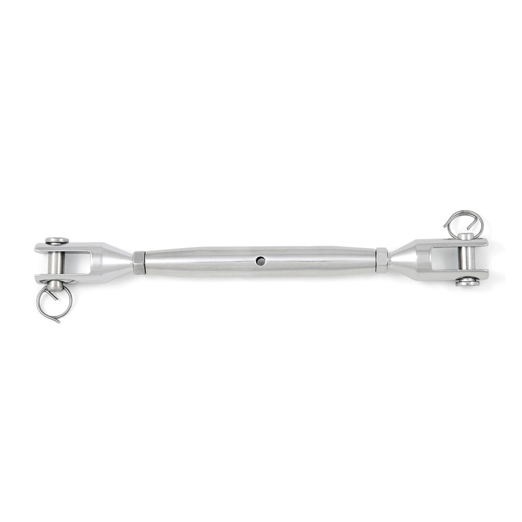 Tenditore a 2 forcelle M4 in acciaio Inox A4 - AISI 316