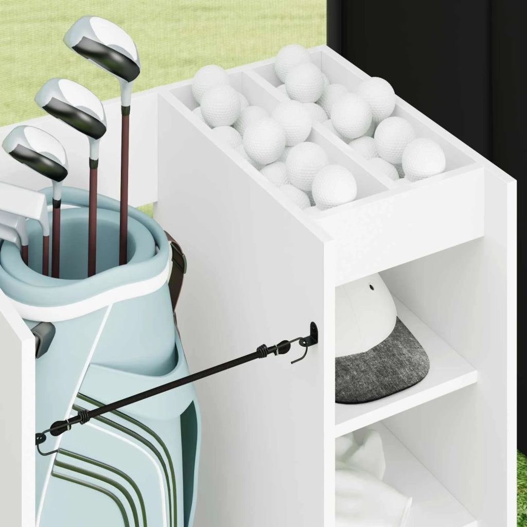 Armadio per Golf con ruota Tinta unita Bianco 65 x 45 x 98 cm CFW2531407