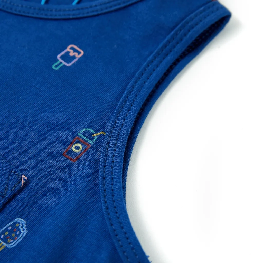 Canotta da Bambino Blu Scuro 140 12353