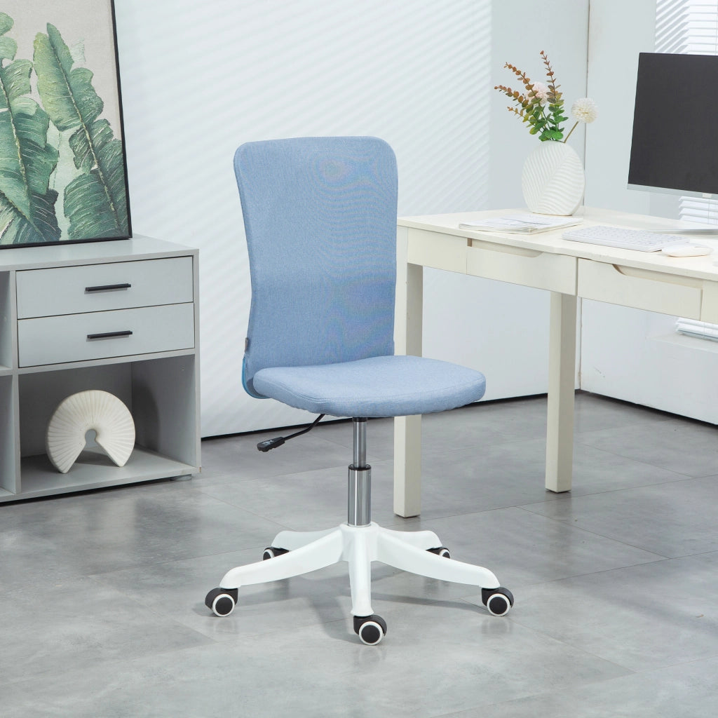 Sedia da ufficio con rotelle e altezza regolabile ¨C Minimal ¨C 53x43x85-93 cm blu