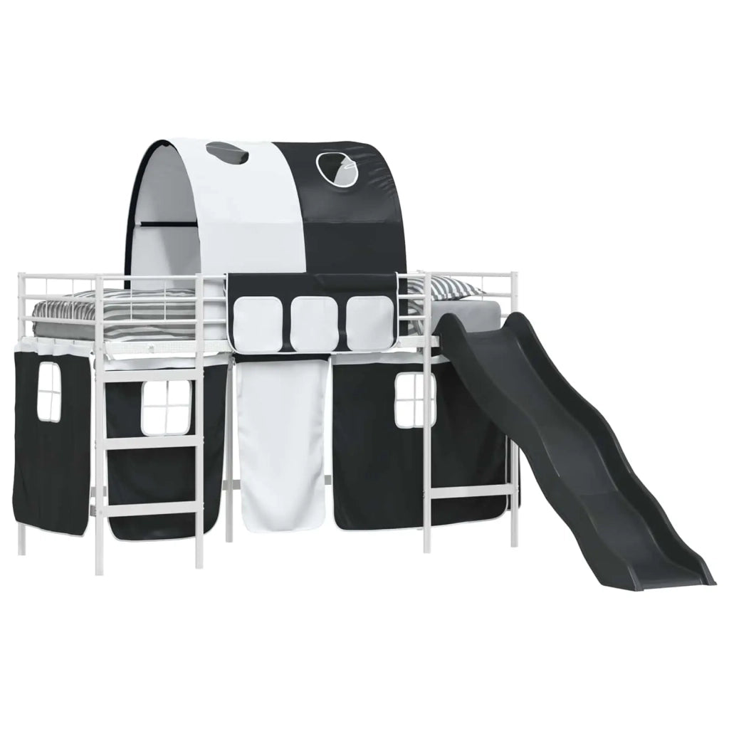 Struttura del letto loft per bambini Bianco e Nero 90 x 190 cm 42020852
