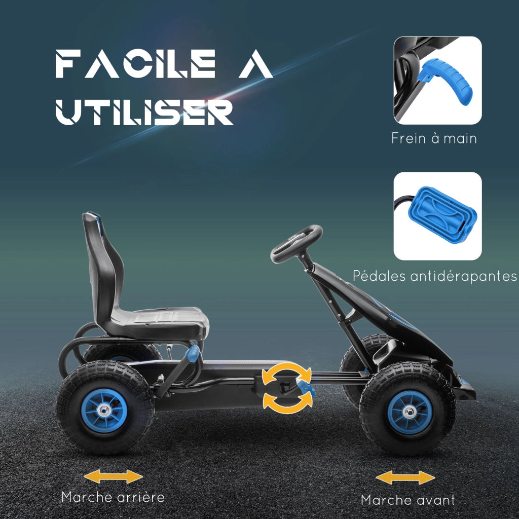 Triciclo a Pedali per Bambini ¨C Minimal ¨C Blu e Nero
