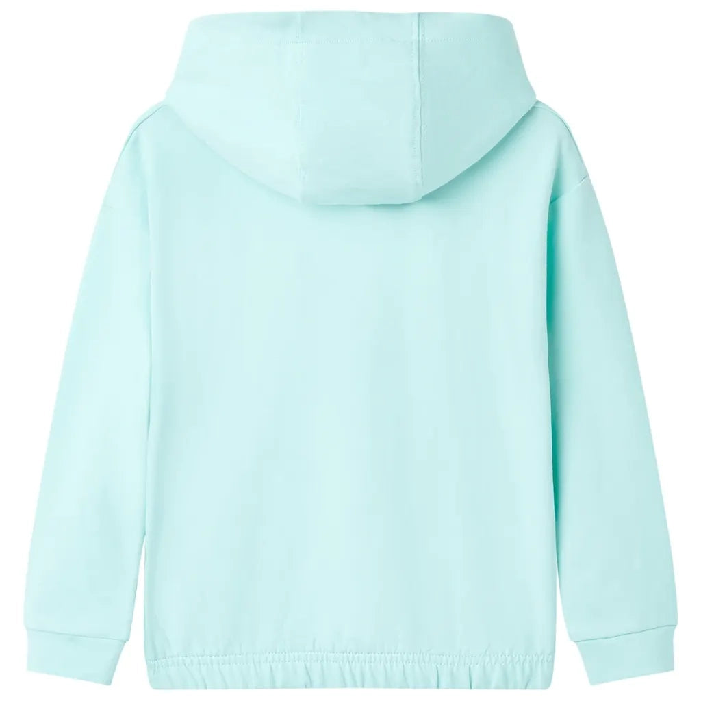 Felpa con Cappuccio da Bambina Acqua Chiaro 128