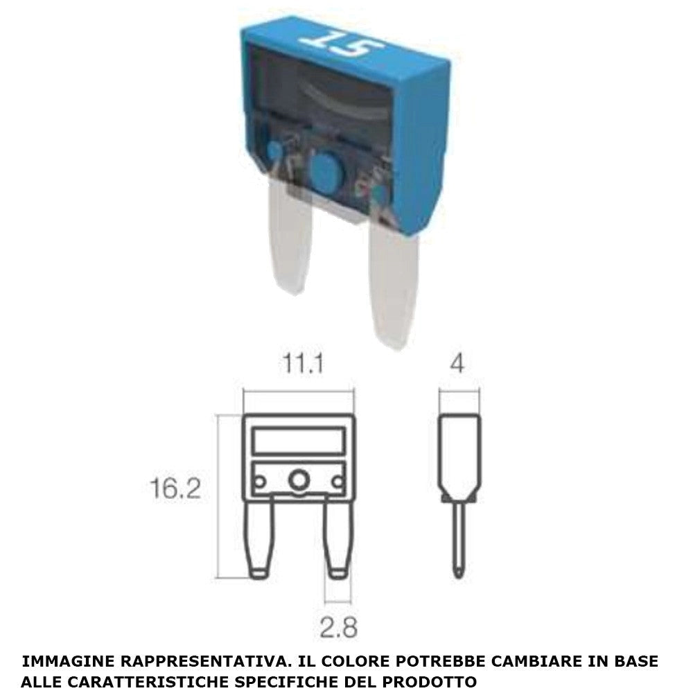 Fusibile unival 15 AMP Mta