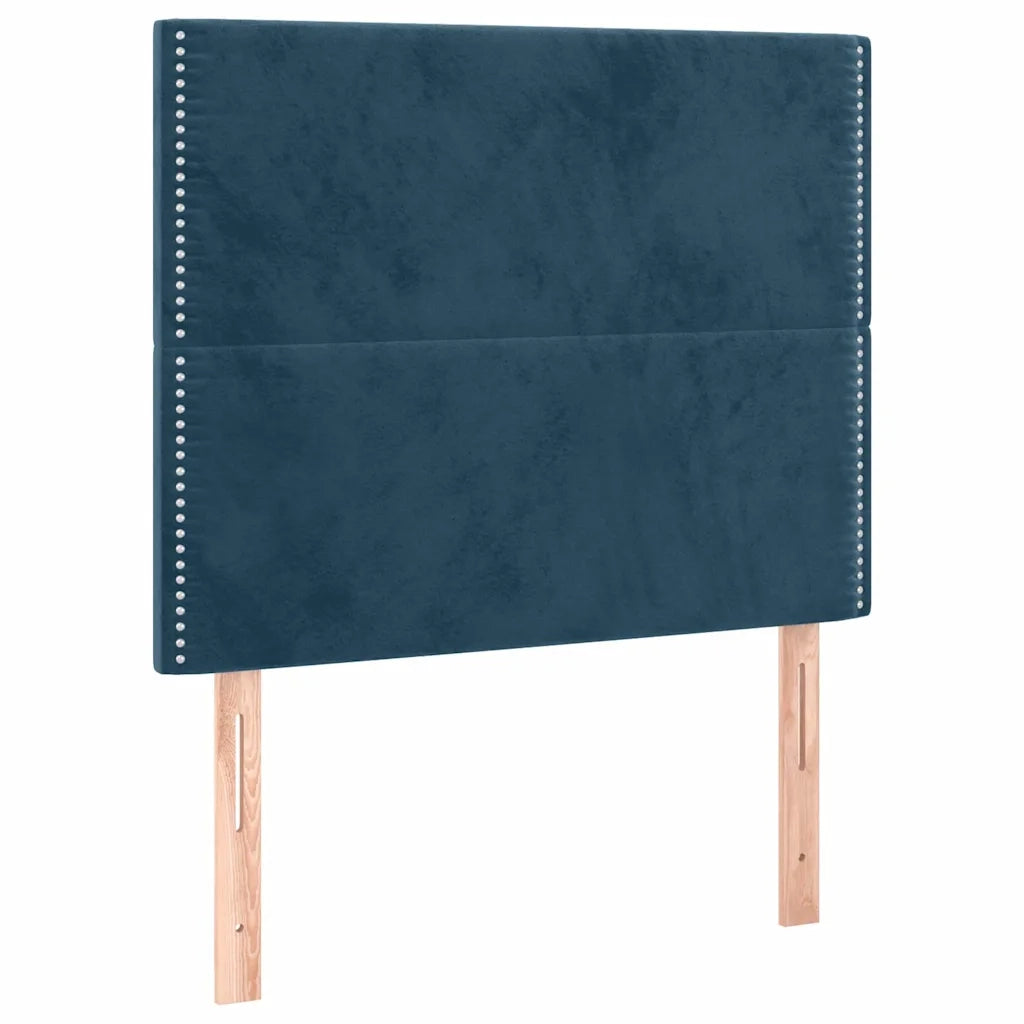 Letto matrimoniale | Letto per adulti | Giroletto senza Materasso Blu Scuro 120x200 cm in Velluto