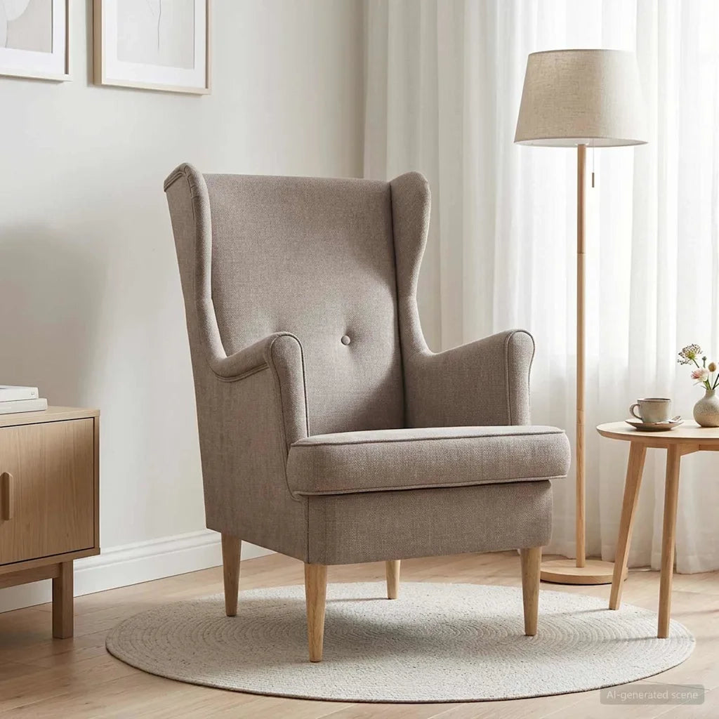 Poltroncina-Poltrona Beige ARES