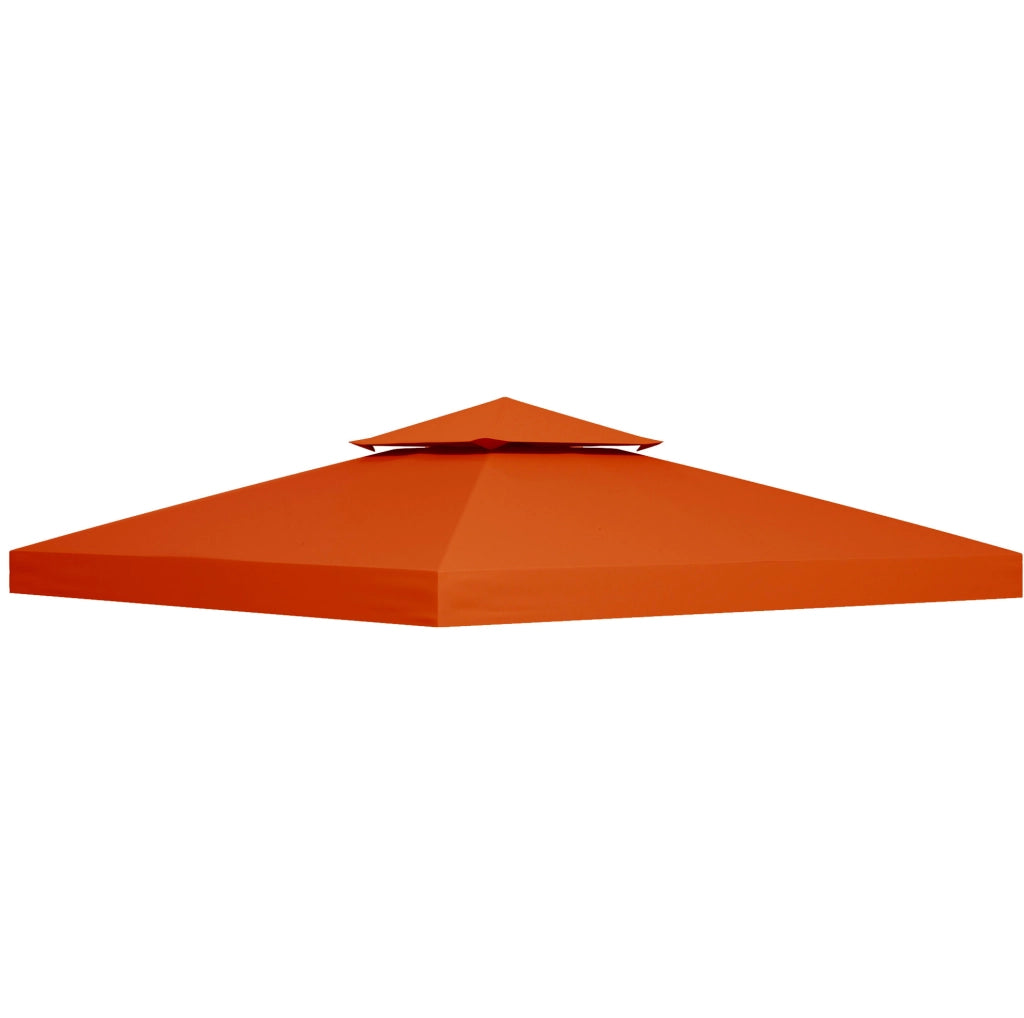 Telo di ricambio doppio per gazebo 3 x 3 m rosso