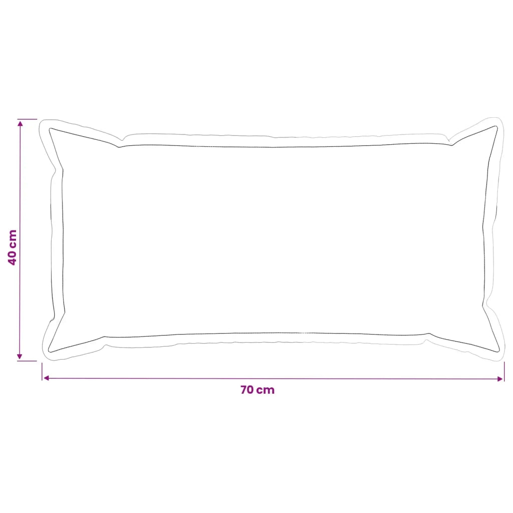 Federa 2 pcs HOUTEN Blu 40 x 70 cm Velluto 917754