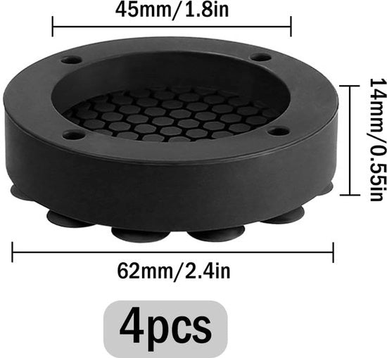 Antislip e assorbimento shock - set di 4 - plastica