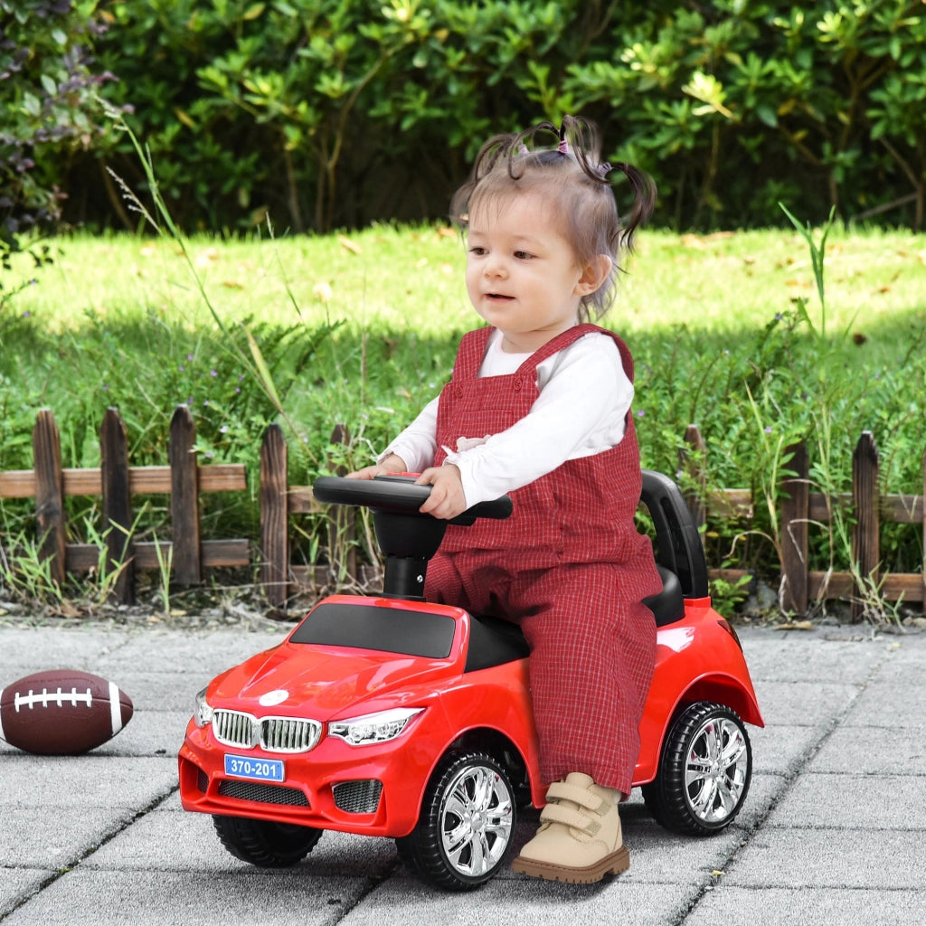 Auto Macchina Cavalcabile per Bambini Clacson e Musica Rossa