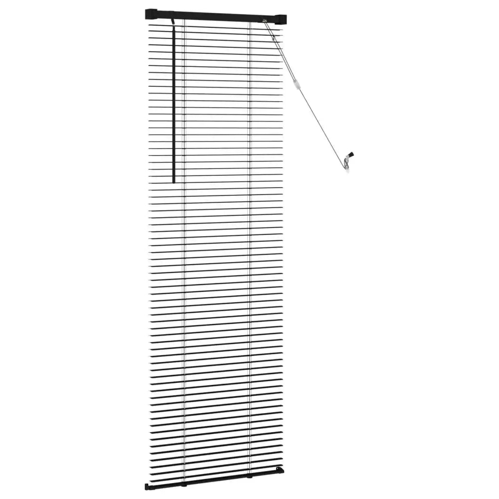 Tenda Veneziana | Tenda a lamelle Nero 150 x 50 cm 25 mm PVC