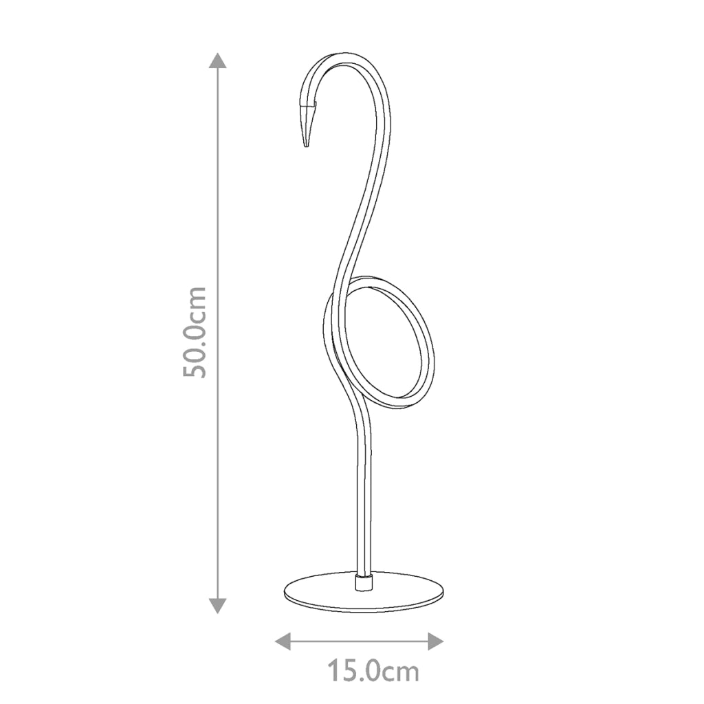 Lampada da tavolo moderna nera Flamingo Elstead LED 6W
