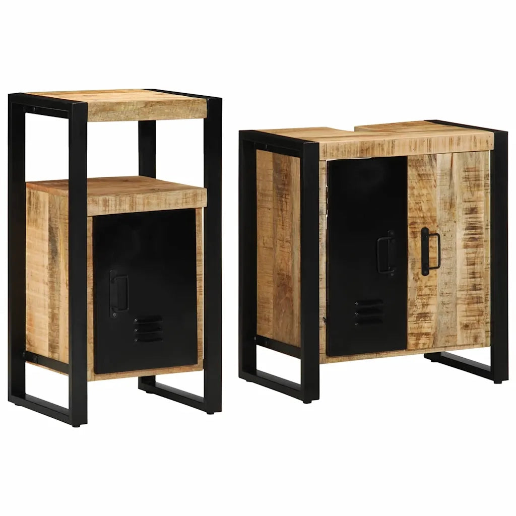 Set di mobili per il bagno 2 pcs Legno di mango massello 3305598