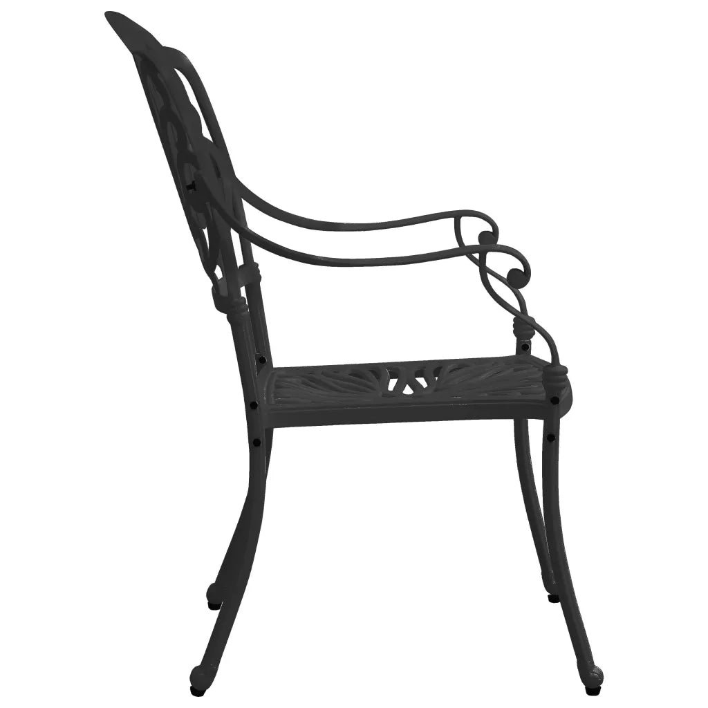 Set da Bistrot 3 pz in Alluminio Pressofuso Nero 3070566