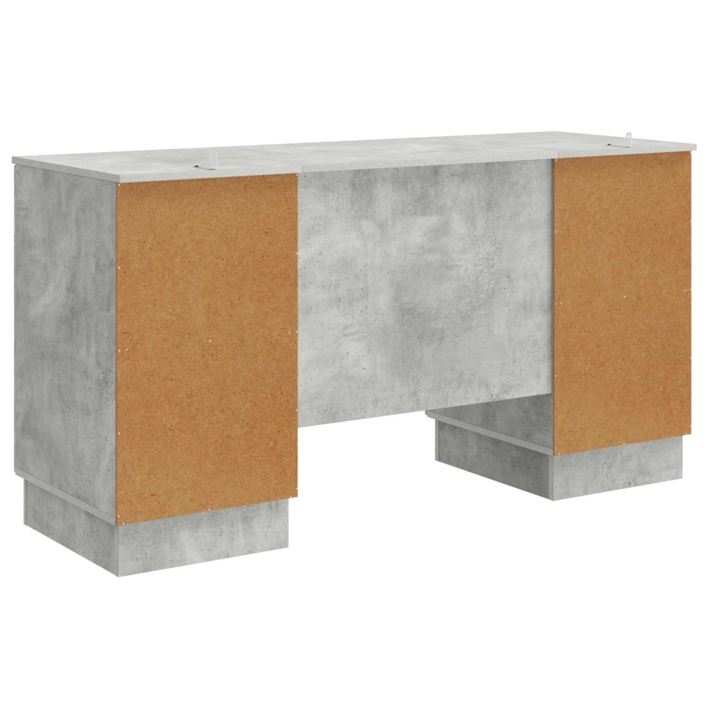 Scrivania Grigio Cemento 142,5 x 50 x 75 cm 3414624