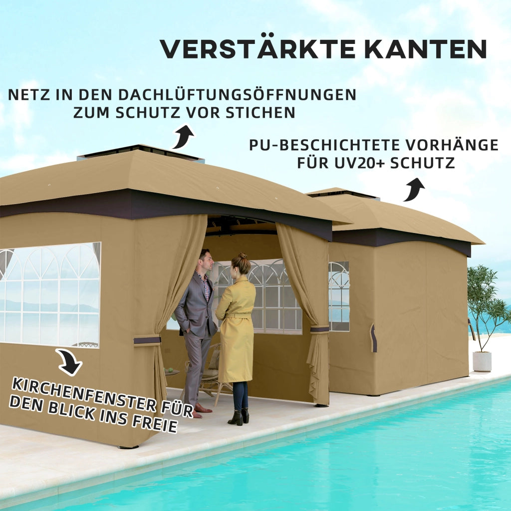 Gazebo ¨C Minimal ¨C beige 340x340 cm