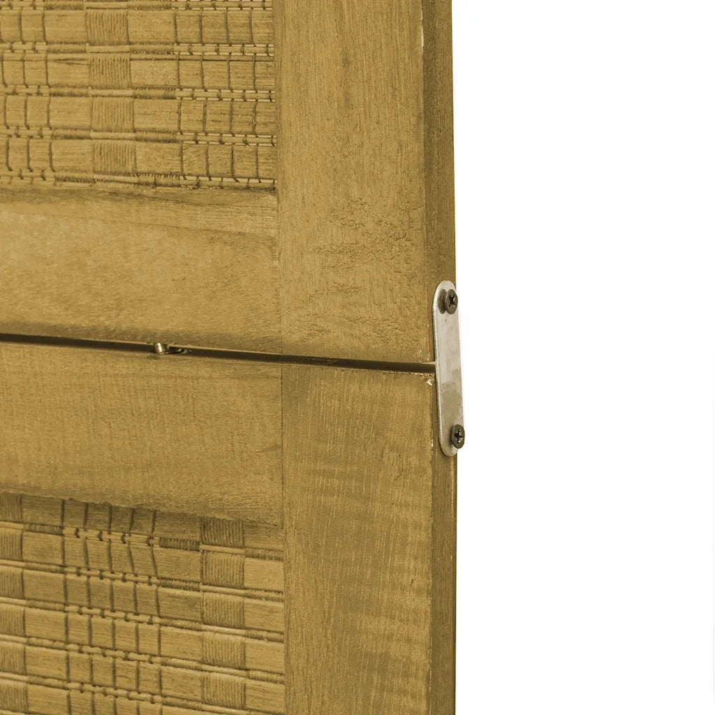 Divisorio Ambienti | Divider per stanze | Paravento 6 Pannelli Marrone Legno Massello Paulownia