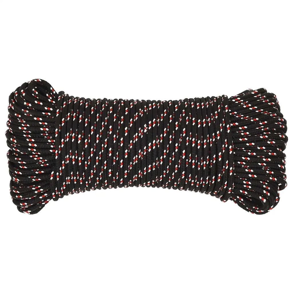 Corda multiuso 3 mm 100 m Nero e Rosso PP 3473159