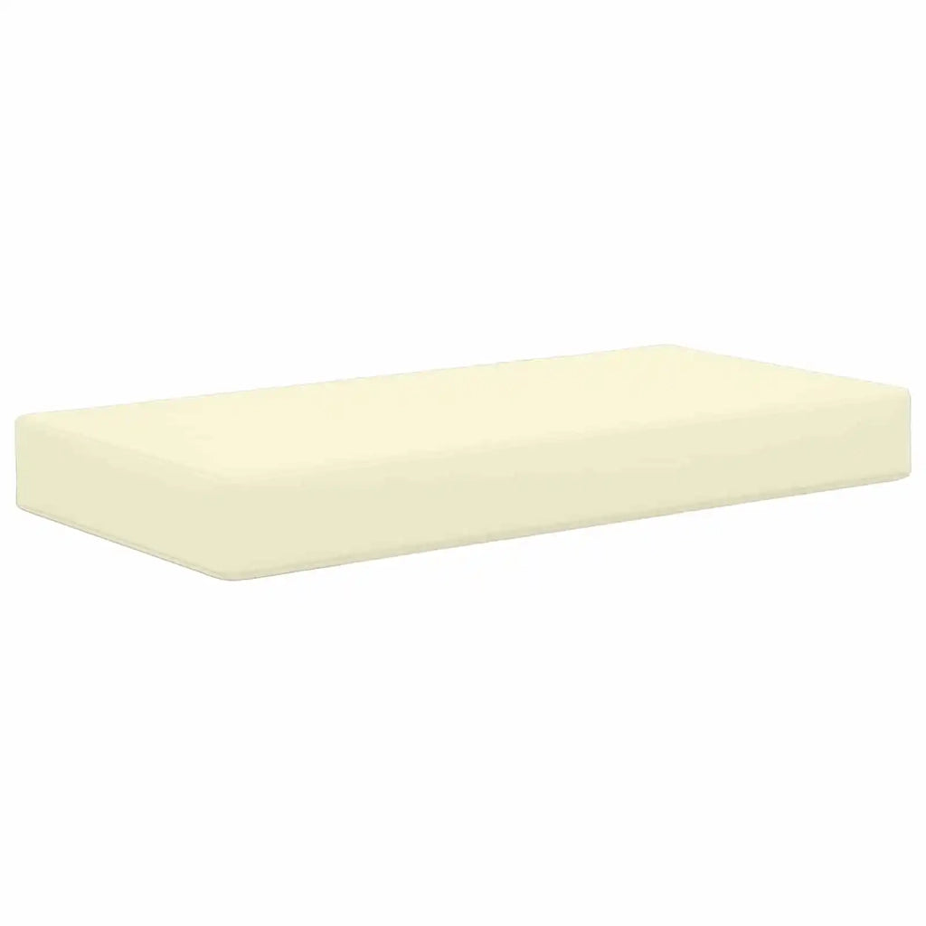Cuscino da Sedia Esterno 100% Poliestere Crema 80 x 40 x 8 cm 900950
